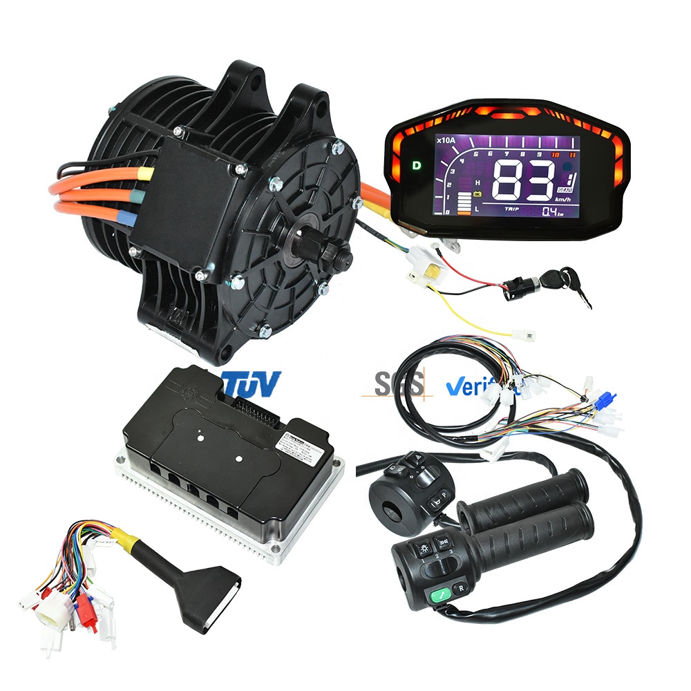 Mid Drive Motor Kit 72V 3000W - Motor PMSM de Rotor Interno de