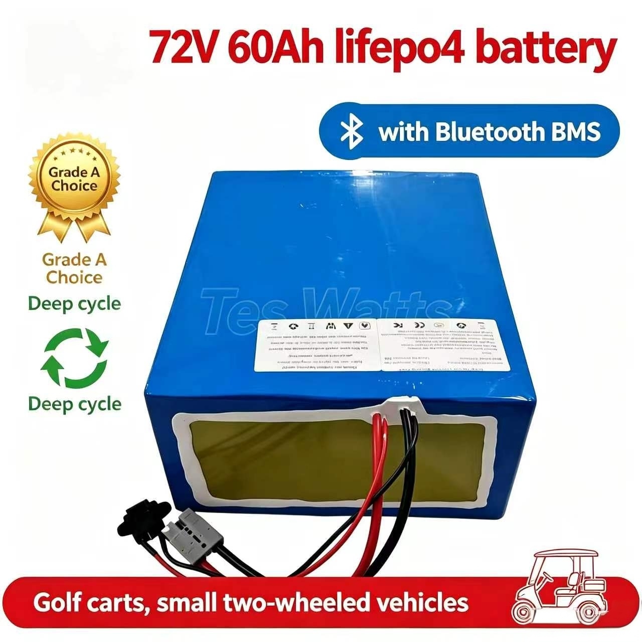 Paquete de baterías de litio 7 - 72V 60Ah Lifepo4 Battery Pack reseña y precio